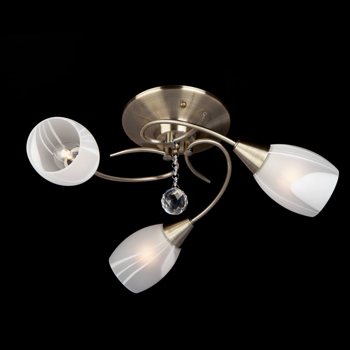 потолочная люстра eurosvet вирджиния 30100/3 античная бронза