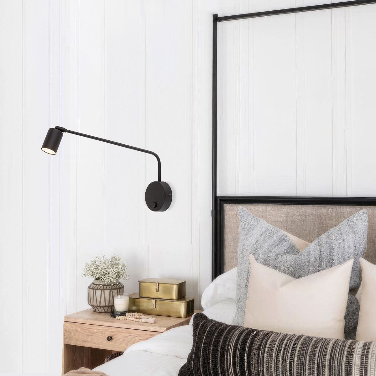 бра tk lighting 4743 logan black a065380