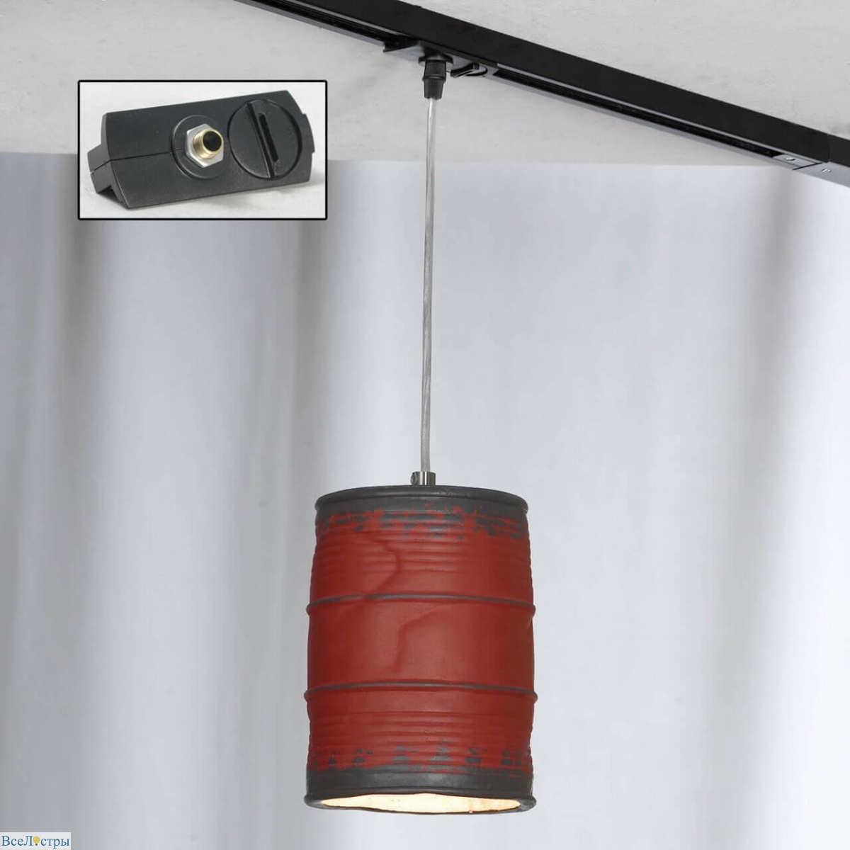 трековый светильник однофазный lussole loft northport track lights lsp-9527-tab