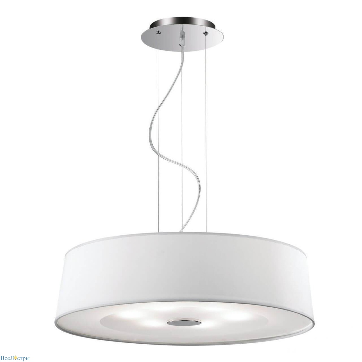 подвесной светильник ideal lux hilton sp6 round bianco
