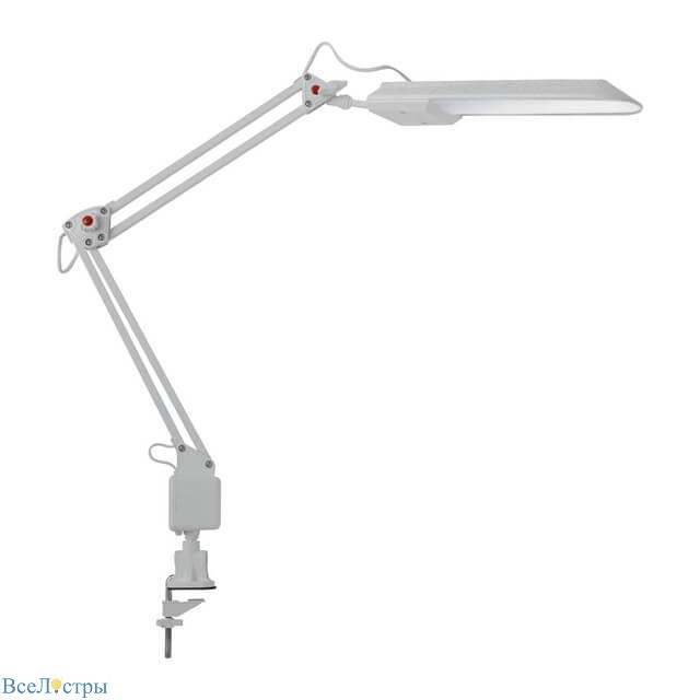 настольная лампа на струбцине kanlux heron led w 27601