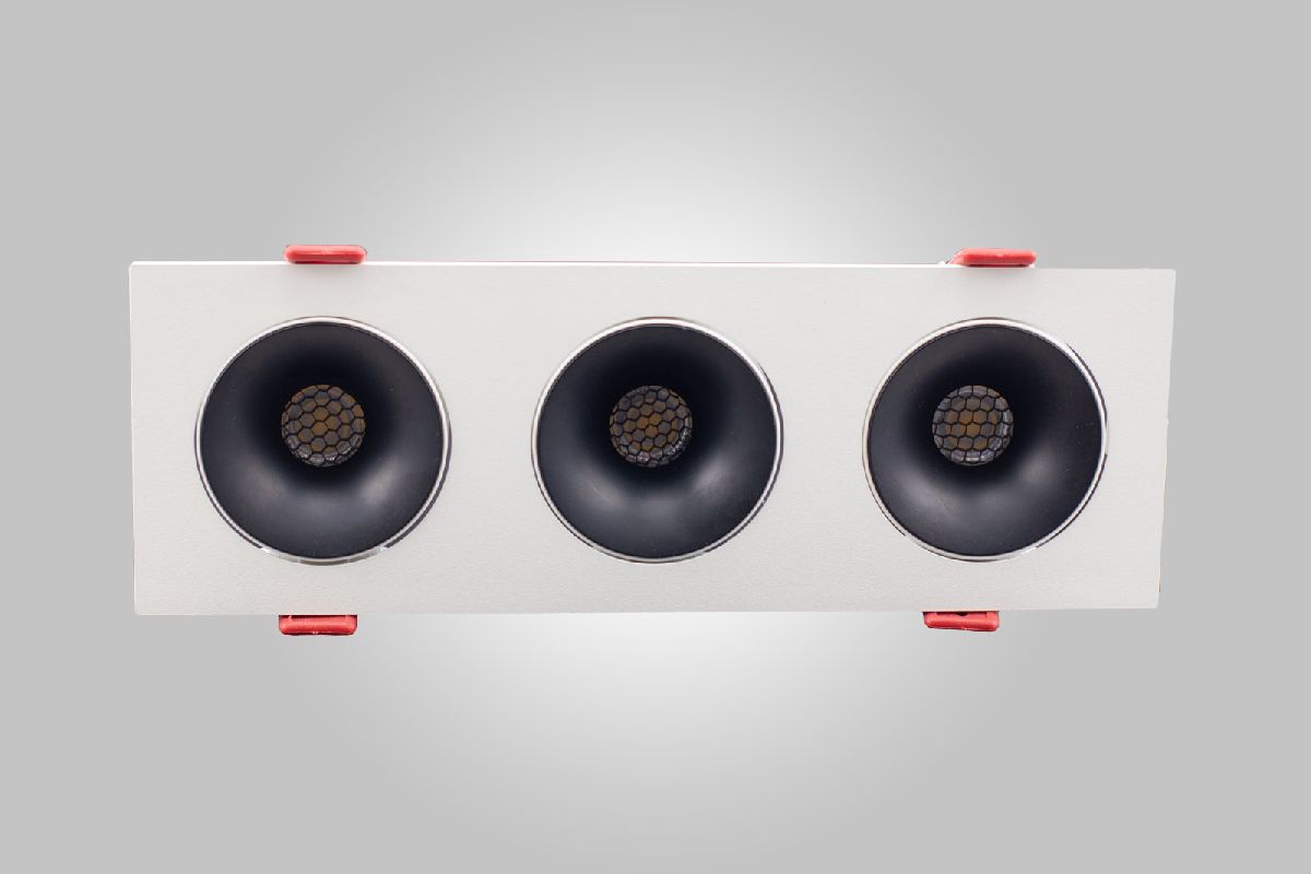 встраиваемый светильник am group am480-3 bk+wh 23,1w