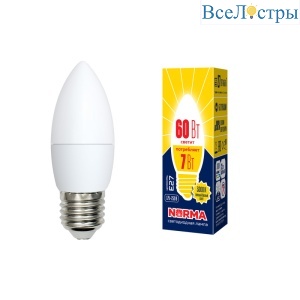 LED-C37-7W/WW/E27/FR/NR картон