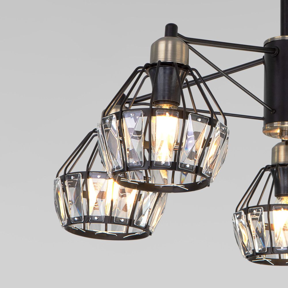 потолочная люстра eurosvet lord 70075/5 черный