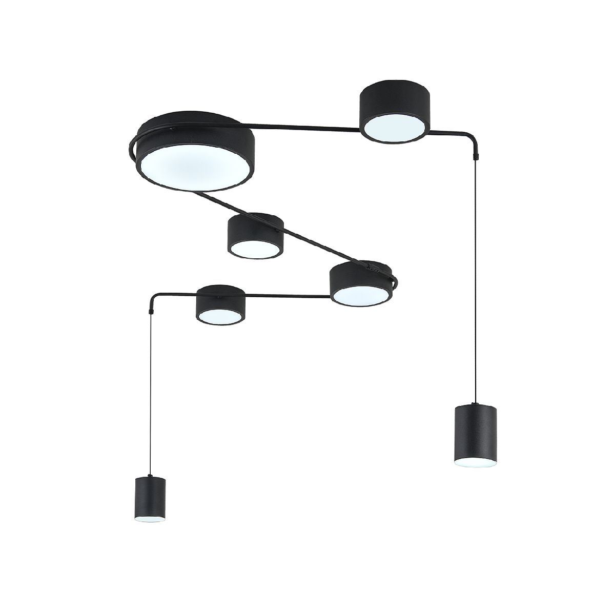 потолочный светильник indigo modulo 14028/7с black v000160l