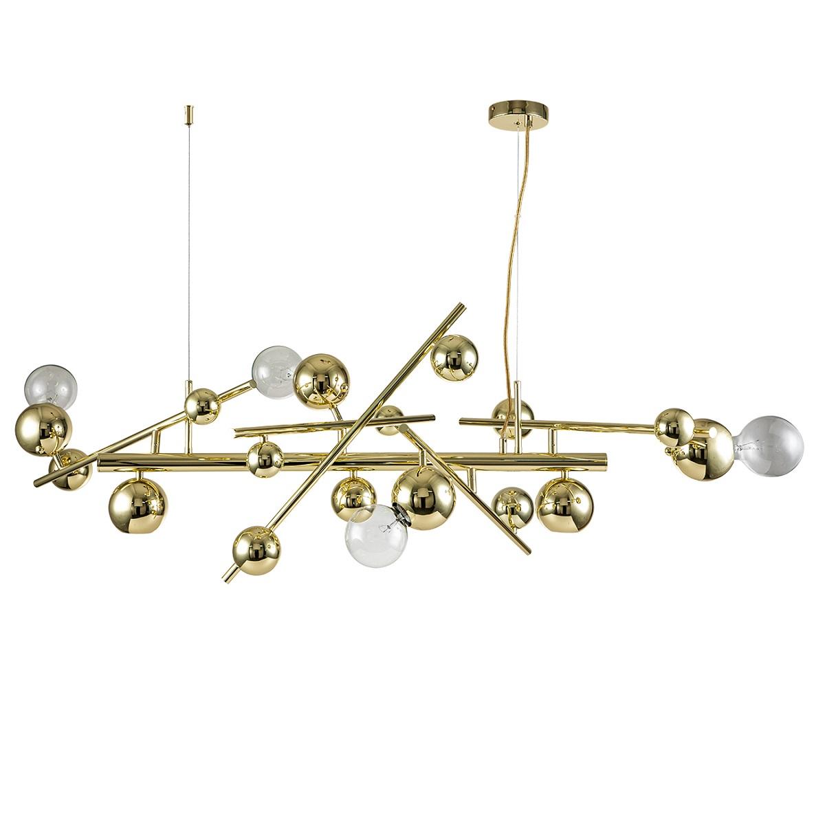 подвесная люстра indigo saldo 11033/6pl gold v000332