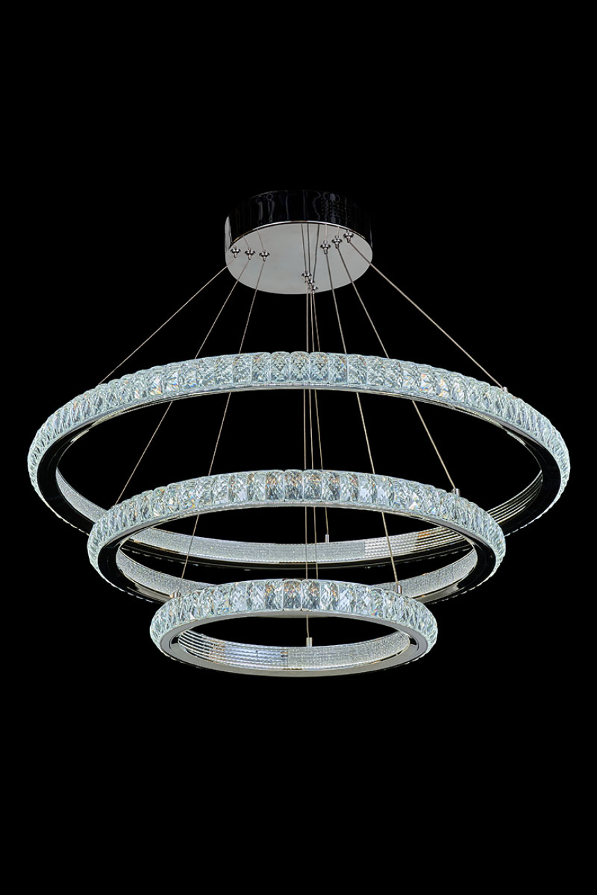 подвесная люстра colisee le7718/800-3k chrome