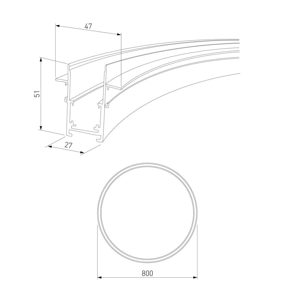 встраиваемый шинопровод elektrostandard slim magnetic 85158/00 a066494