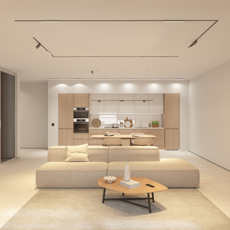 трековый магнитный светильник denkirs shine flow zigbee dk5962-dn