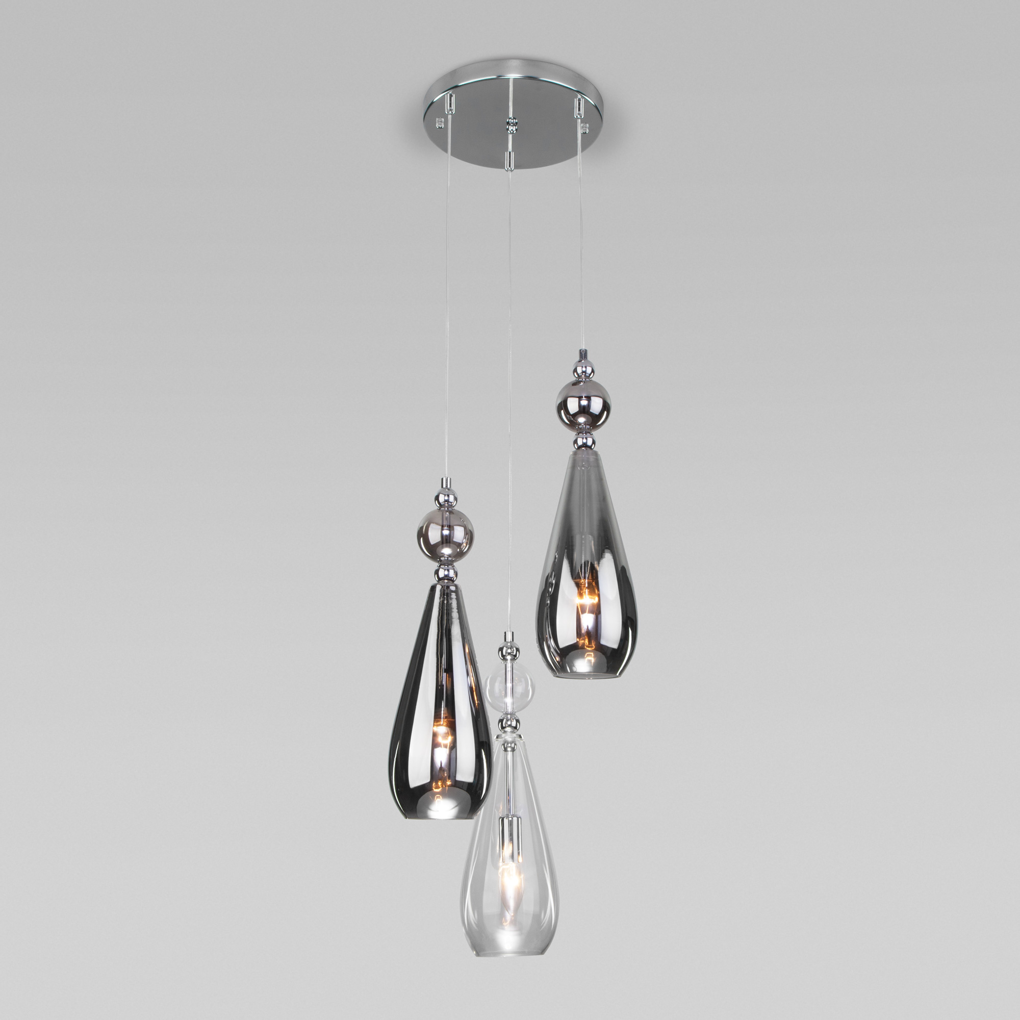 подвесной светильник eurosvet ilario 50202/3 хром