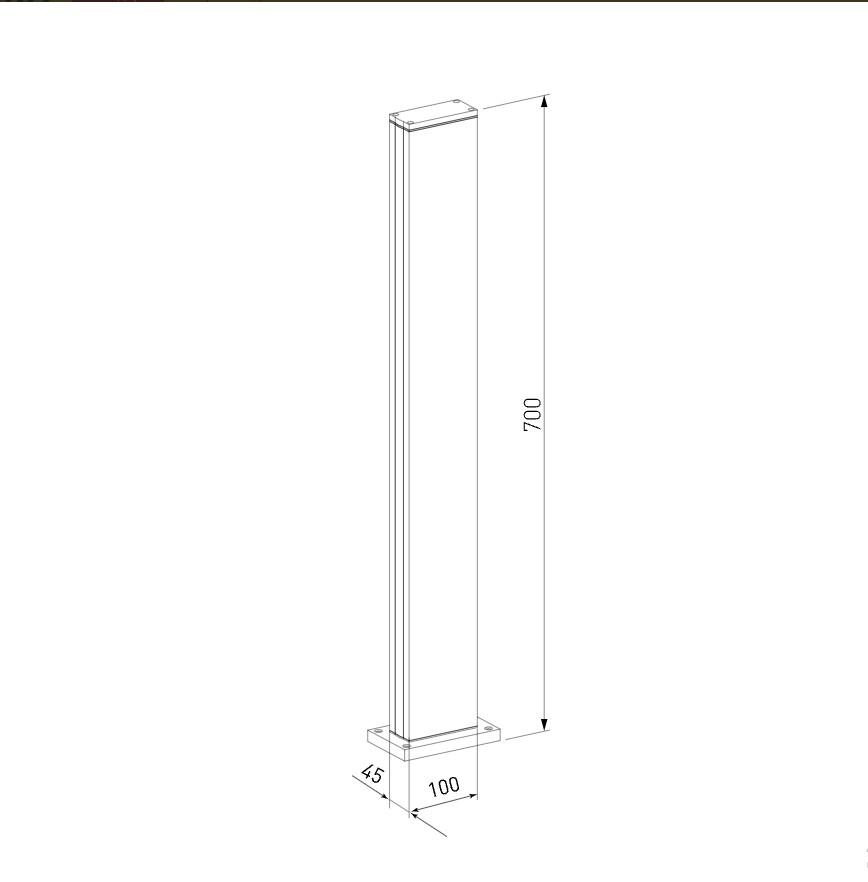 уличный светодиодный светильник elektrostandard 1538 techno led черный 4690389172458