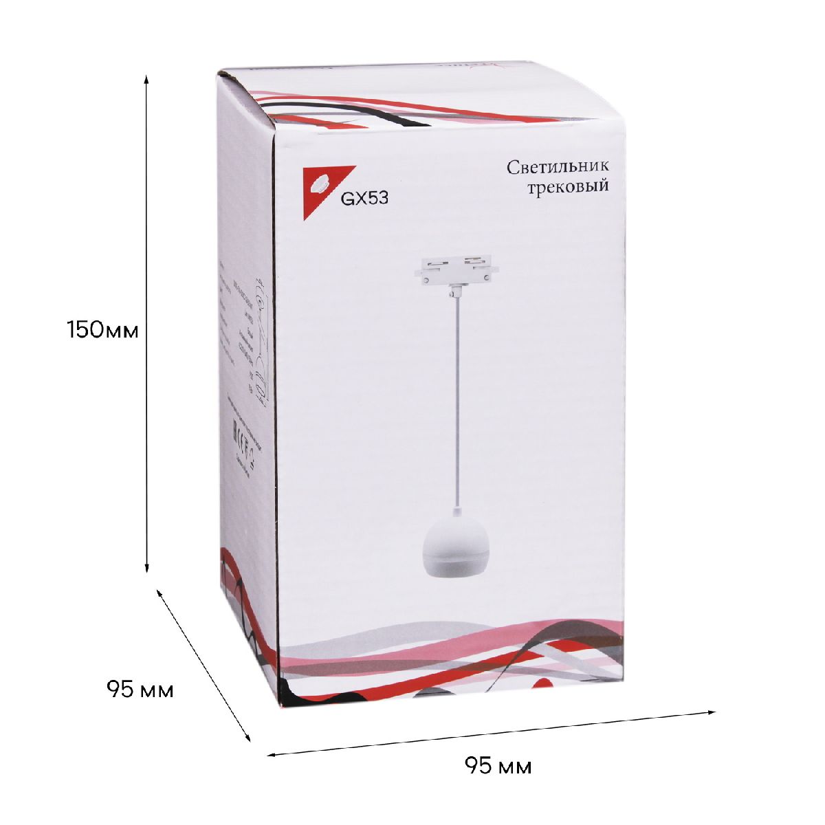 трековый однофазный светильник reluce 53015-0.9-001ct gx53 wt