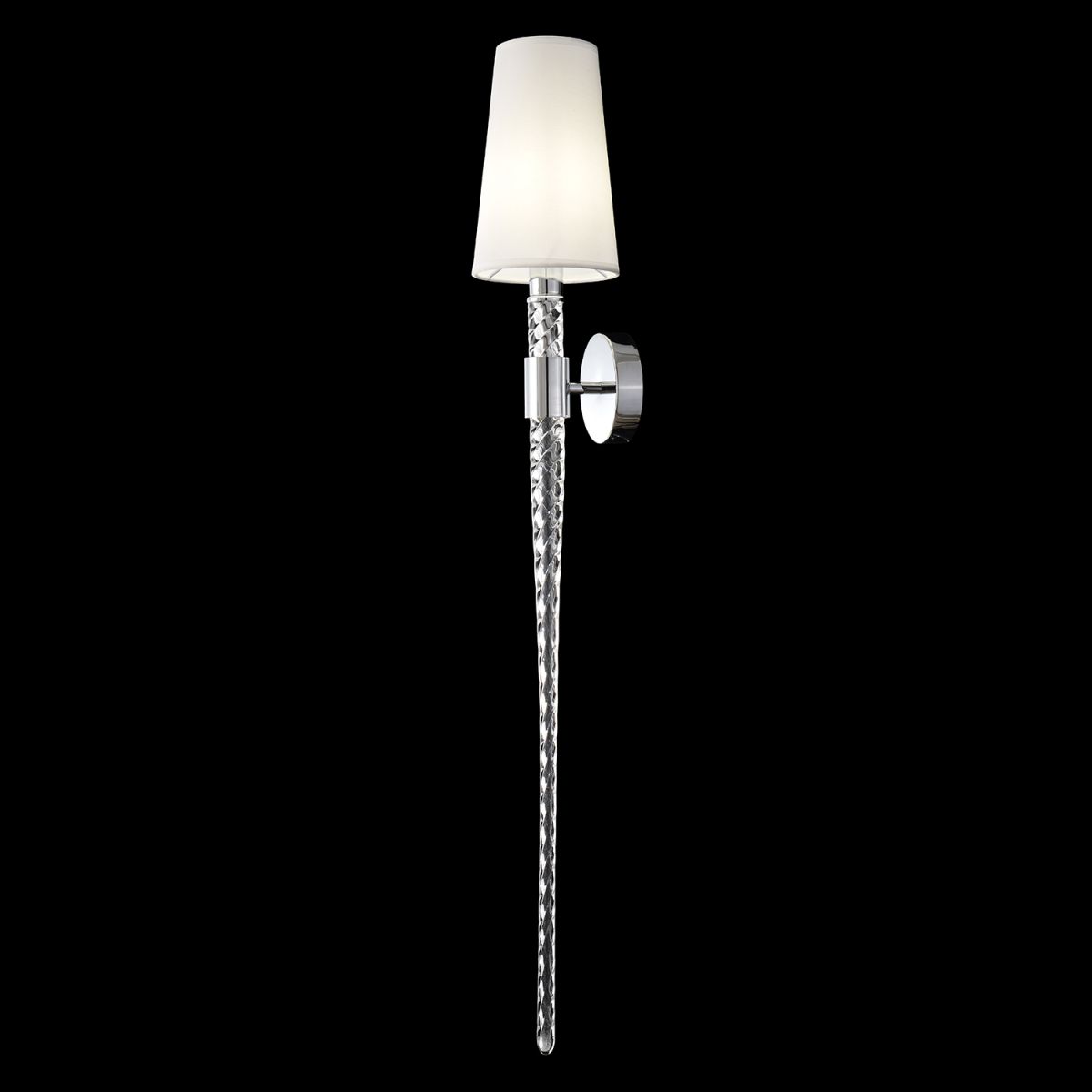 бра crystal lux luminous ap1 chrome