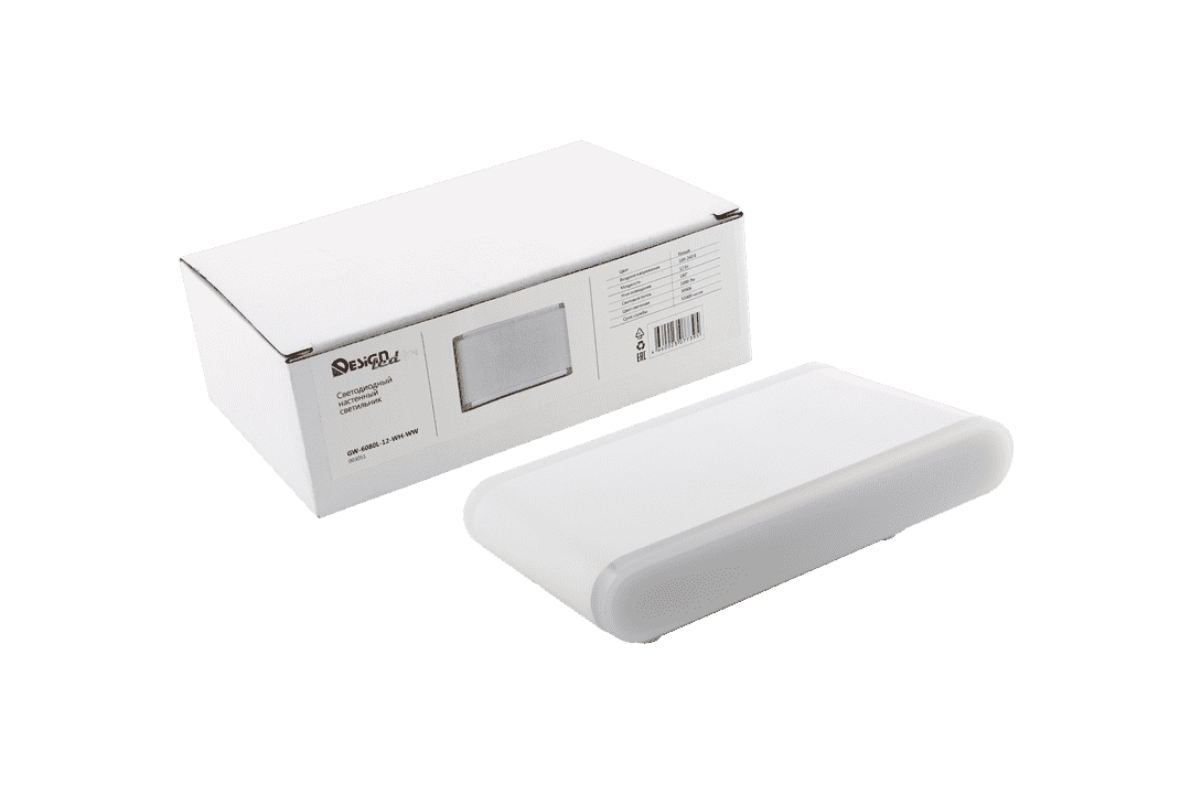 настенный светильник designled gw-6080l-12-wh-nw 003053