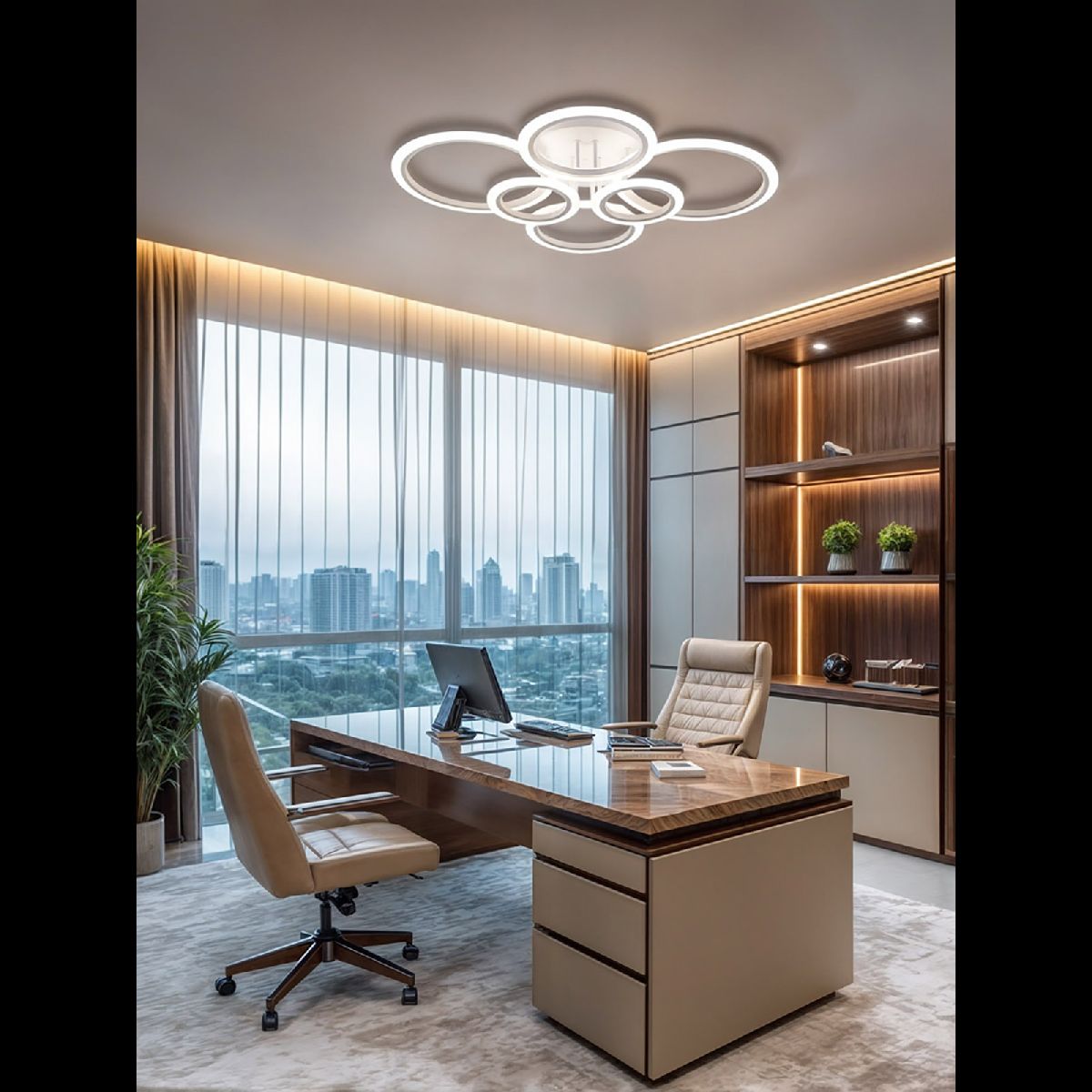 потолочная люстра natali kovaltseva home led lamps 81439