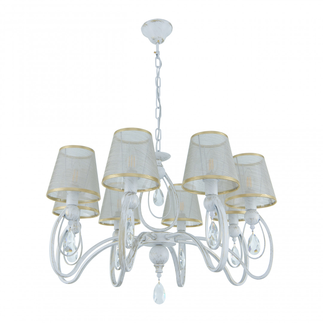 подвесная люстра arte milano 347203/8 wt+g