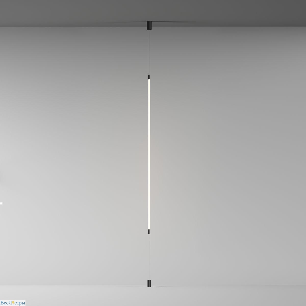 настенно-потолочный светодиодный светильник denkirs flex dk7506-bk