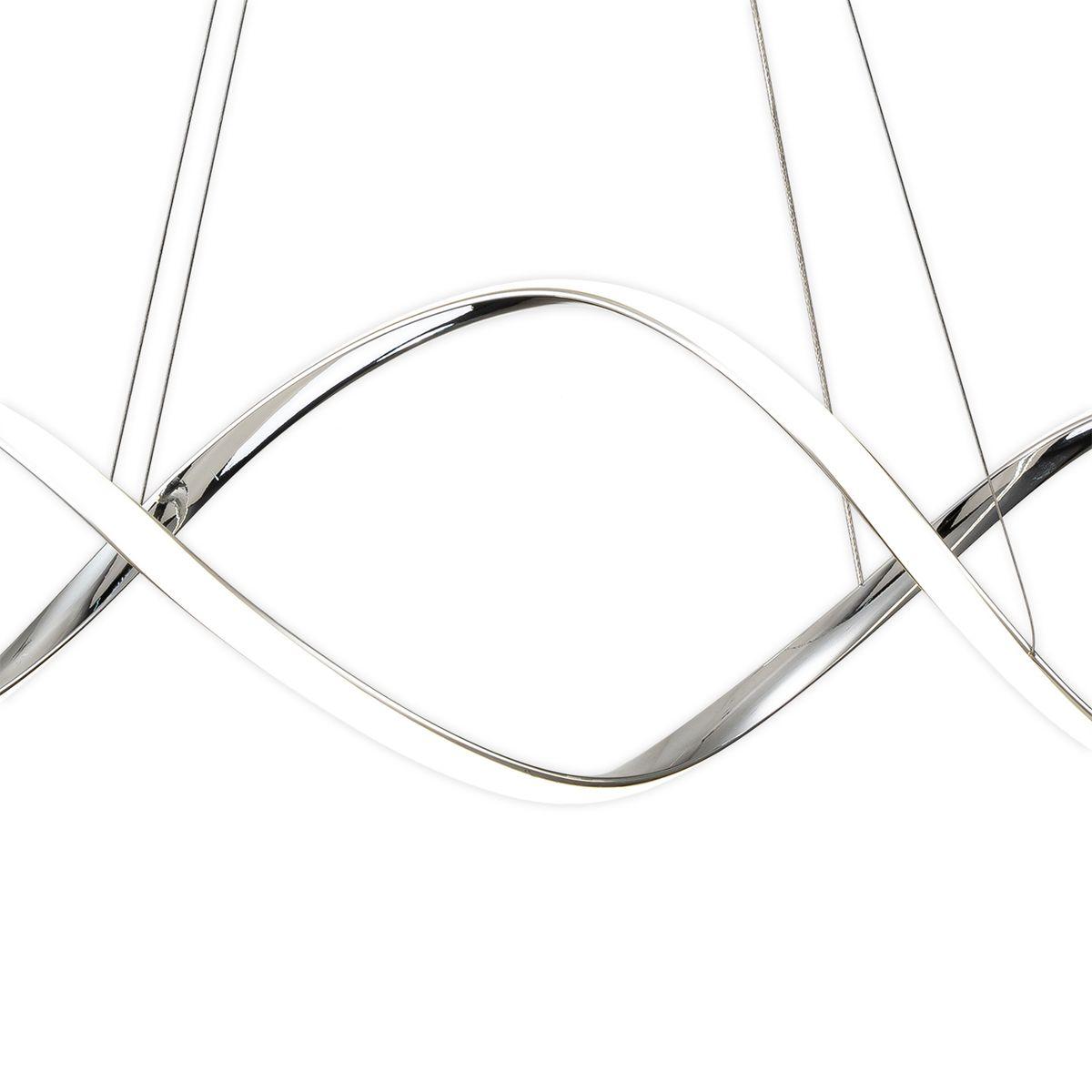 подвесной светодиодный светильник escada knot 10236/1led chrome