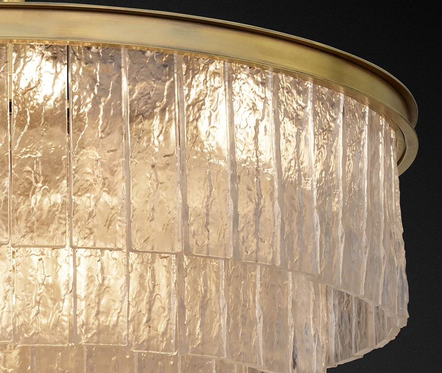 подвесная люстра delight collection glace kg0998p-10r brass