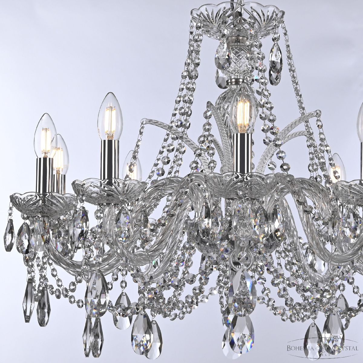 подвесная люстра bohemia ivele crystal 105/10/240 ni