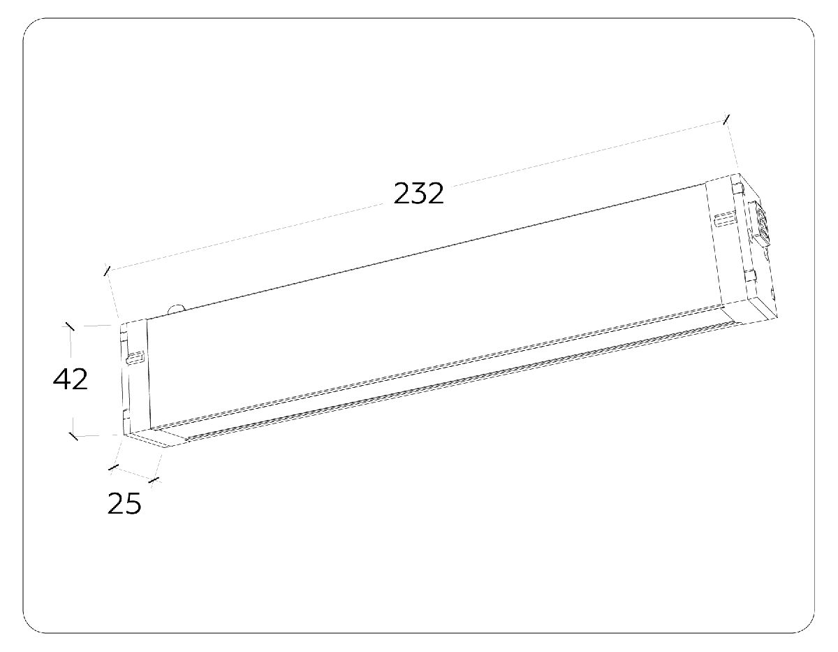 трековый магнитный светильник ambrella light magnetic 220v gl1261