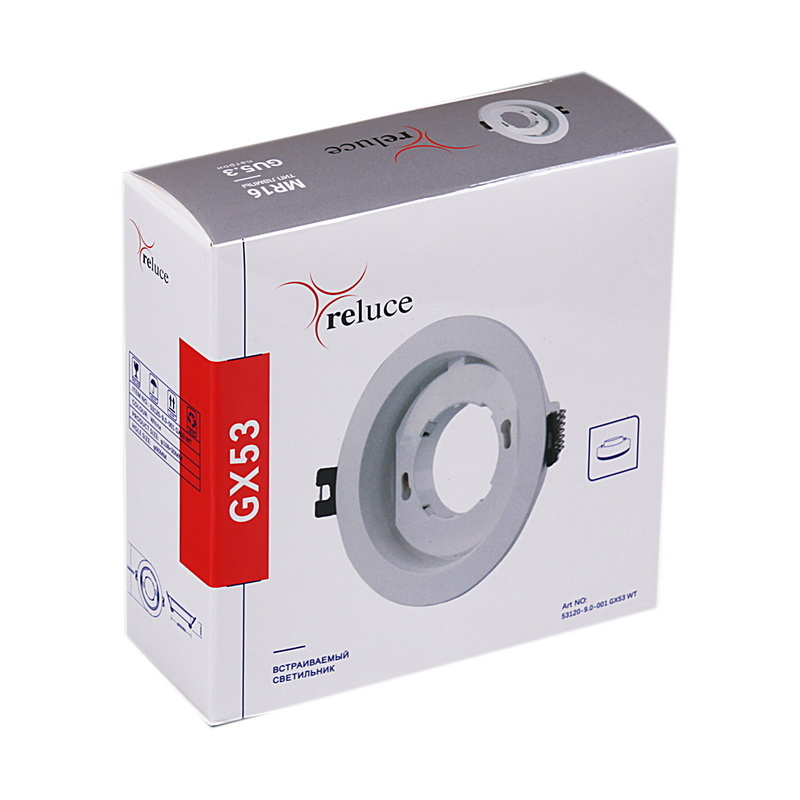 точечный светильник reluce 53120-9.0-001 gx53 wt