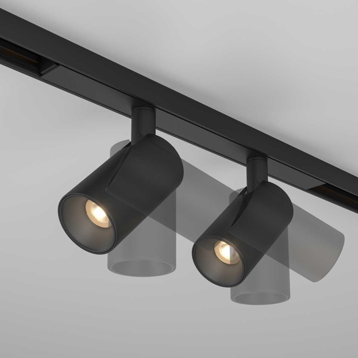 трековый светильник maytoni technical tr176-1-2x5wtw-m-b