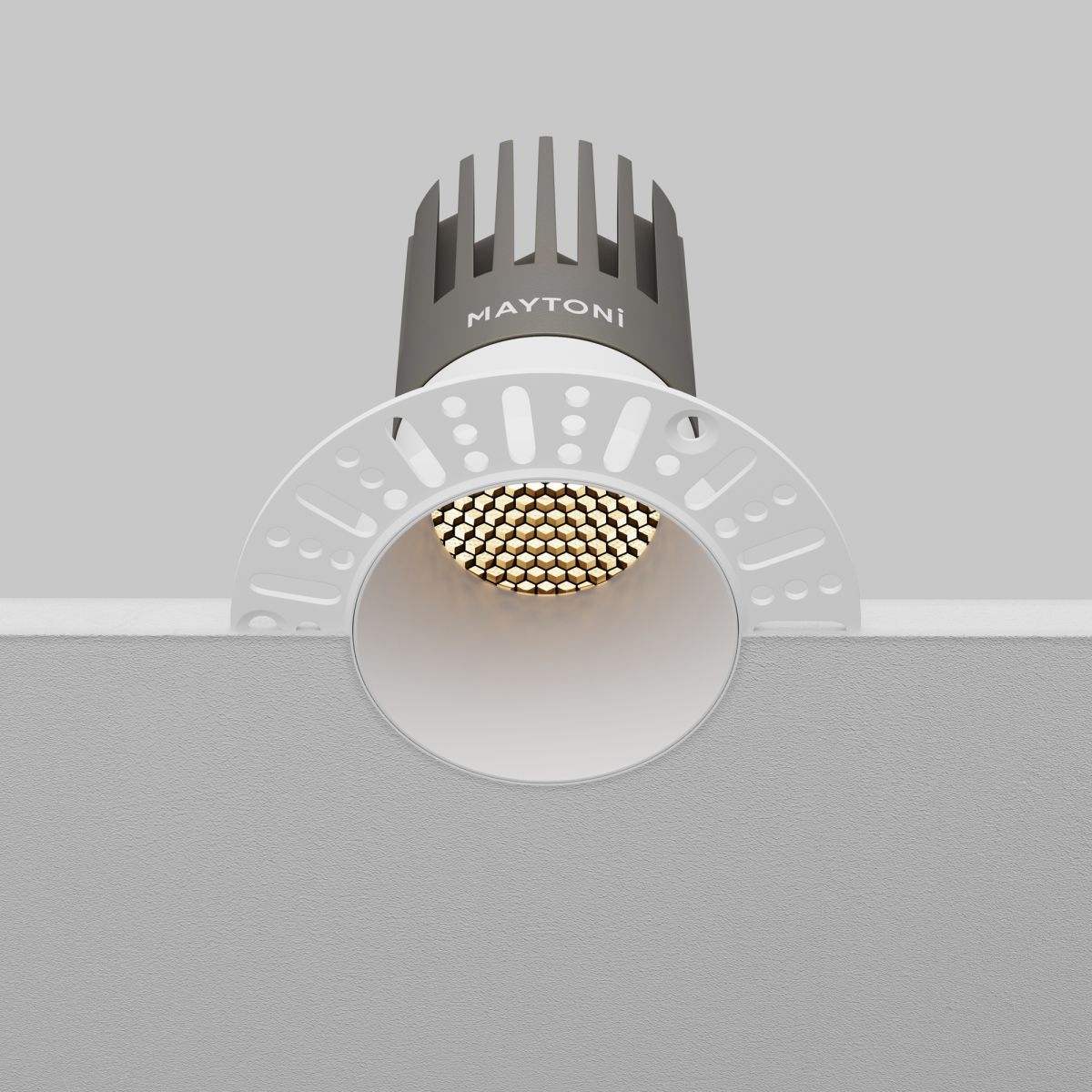 встраиваемый светильник maytoni technical dip dl122-15w-3k-trs-w