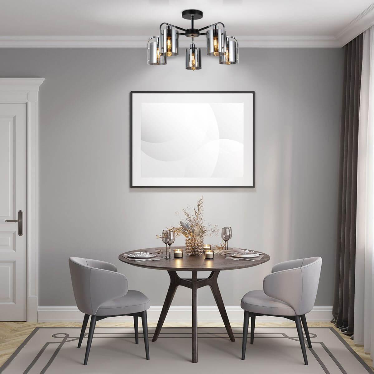 потолочная люстра escada elegant 671/5p chrome
