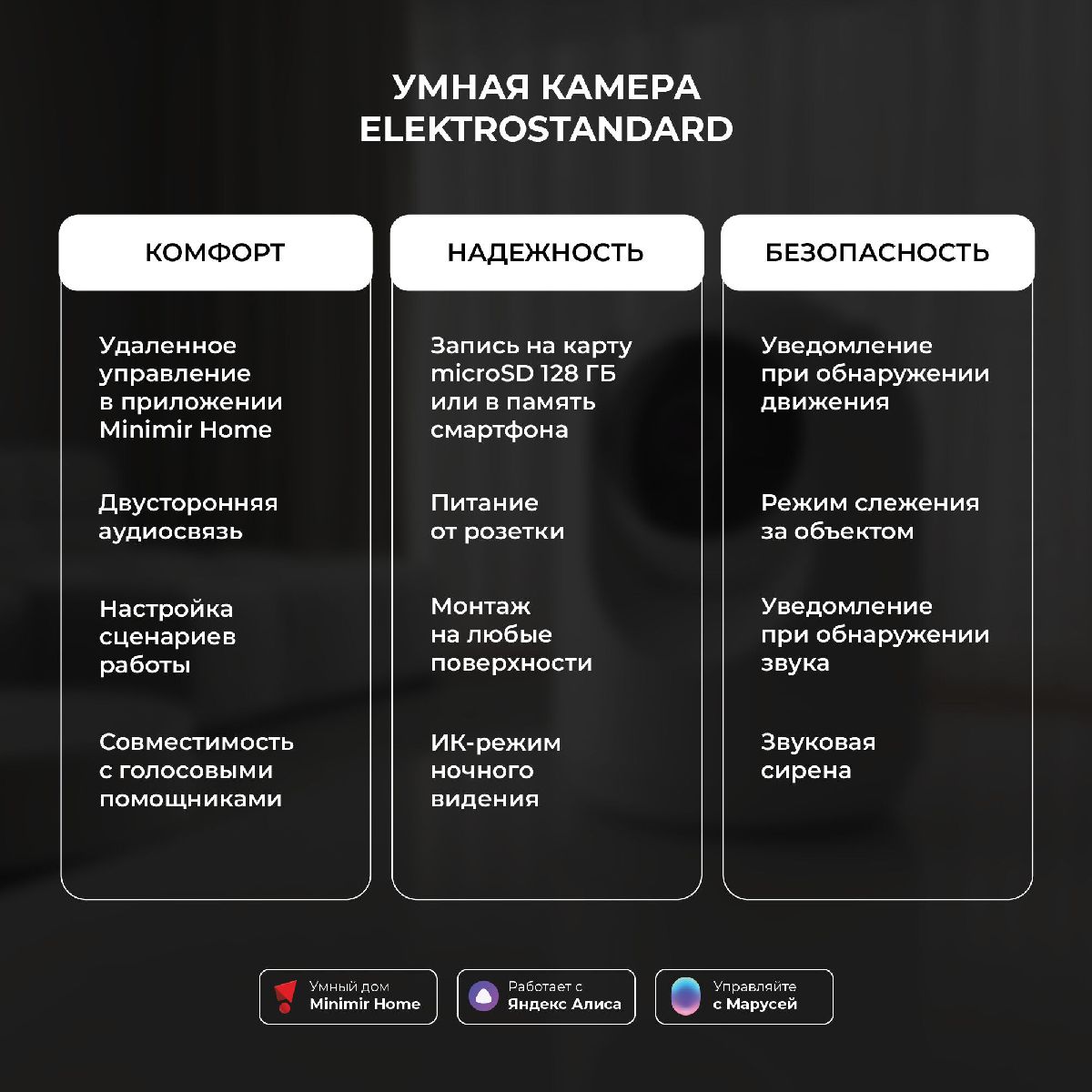 умная видеокамера elektrostandard wf 76500/00 4690389211843 a069149