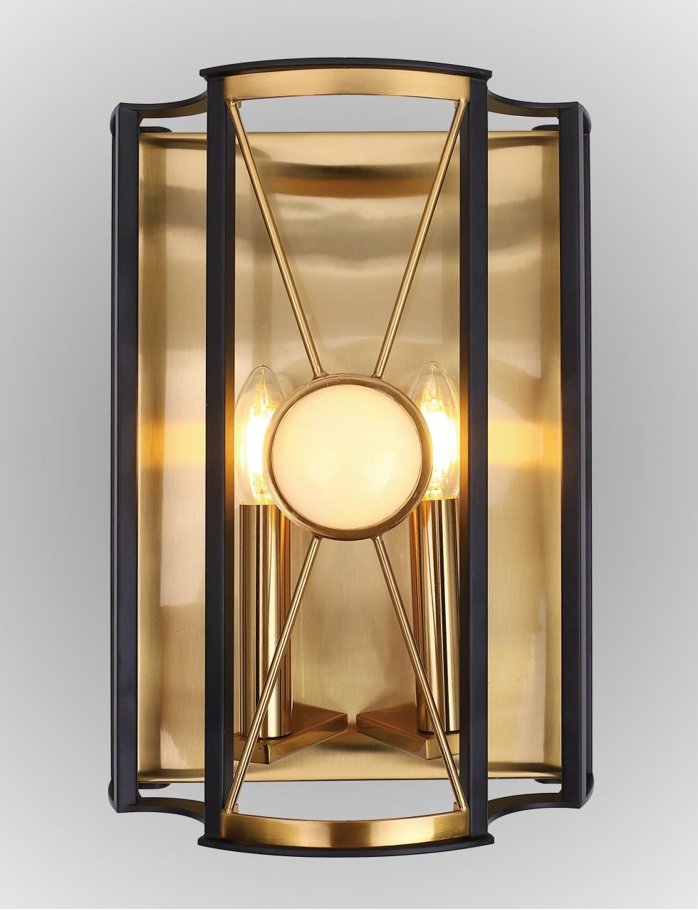 настенный светильник crystal lux tandem ap2 gold