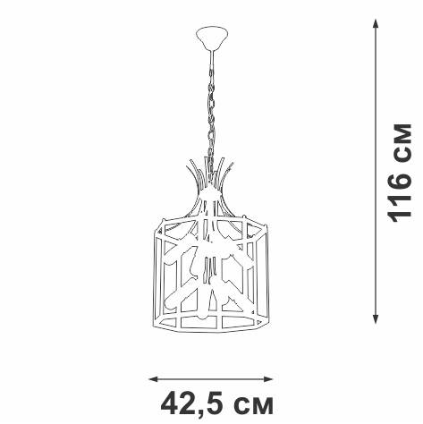 подвесная люстра vitaluce v3926-1/8