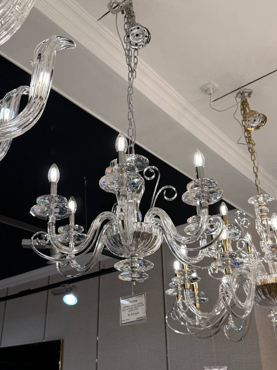 подвесная люстра newport annabelle 8576/c chrome м0070811