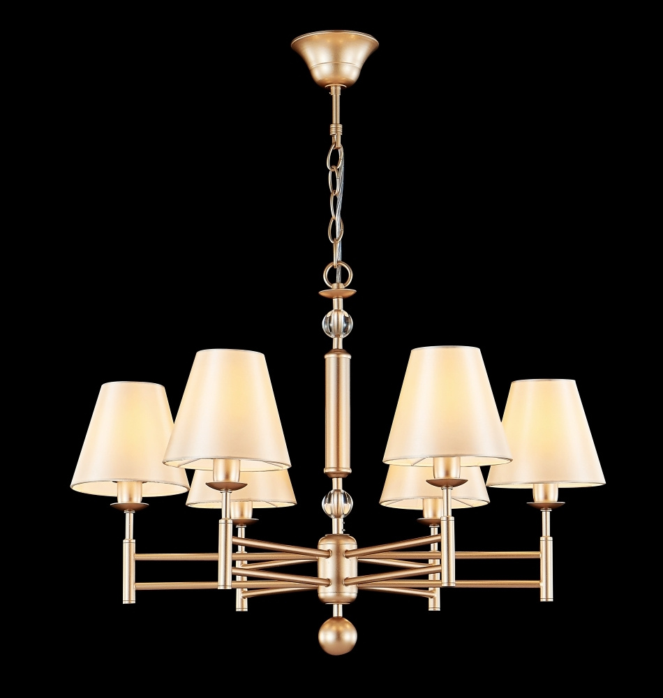 подвесная люстра crystal lux flavio sp6 gold
