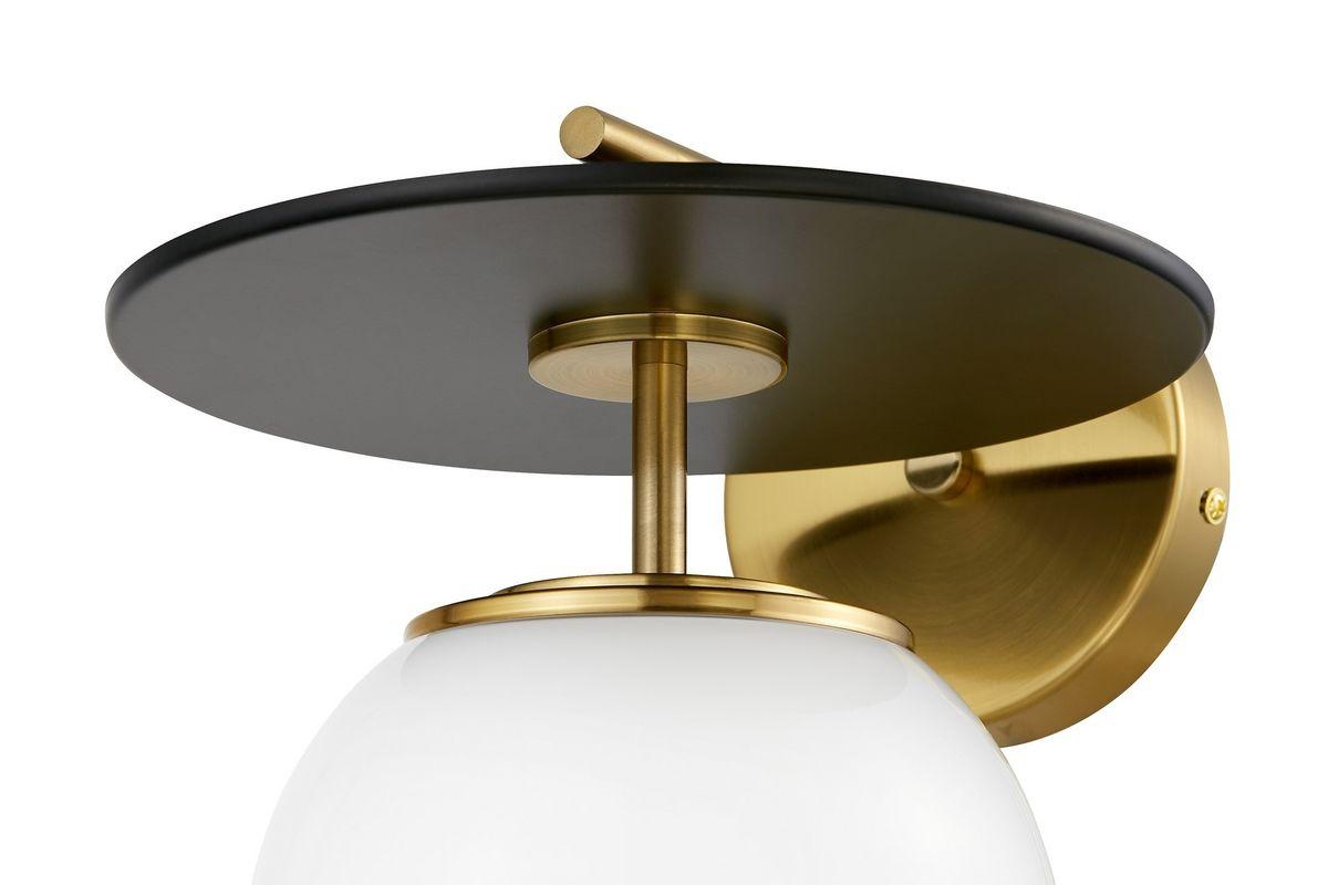 бра lumina deco dalton ldw 7014-1 md+bk