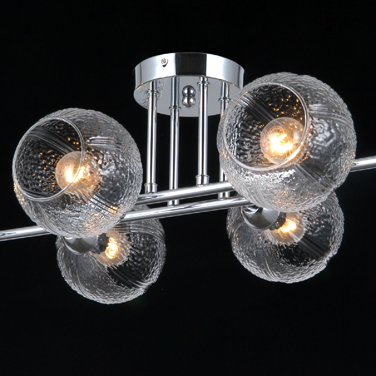 потолочная люстра illumico il0701-6csq-24 cr aries
