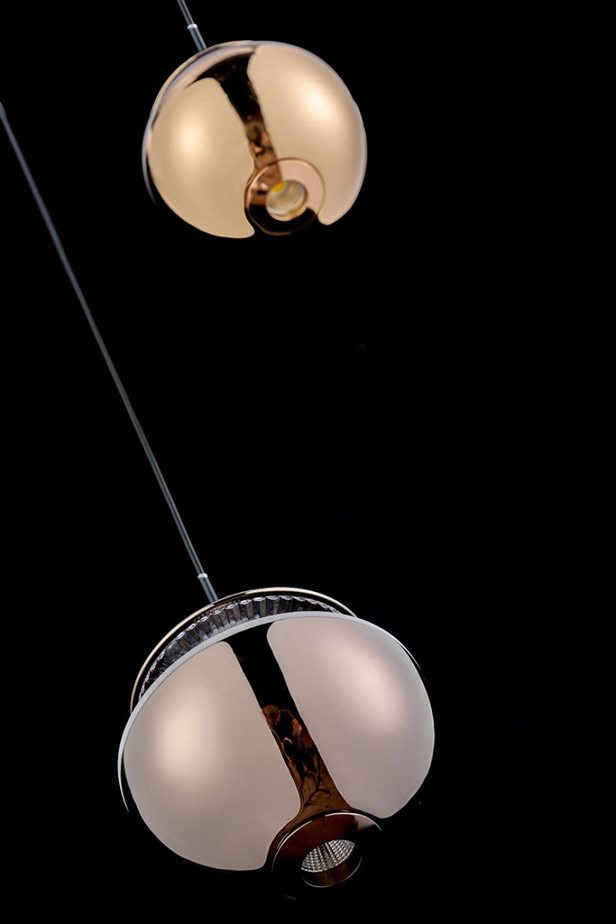 подвесной светильник jelly le7711/2s gold/black chrome