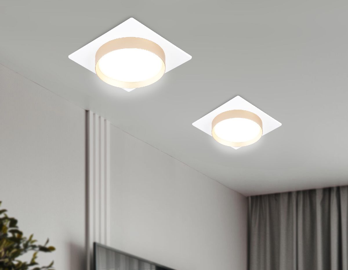 встраиваемый светильник ambrella light techno spot gx53 acrylic tech tn5230