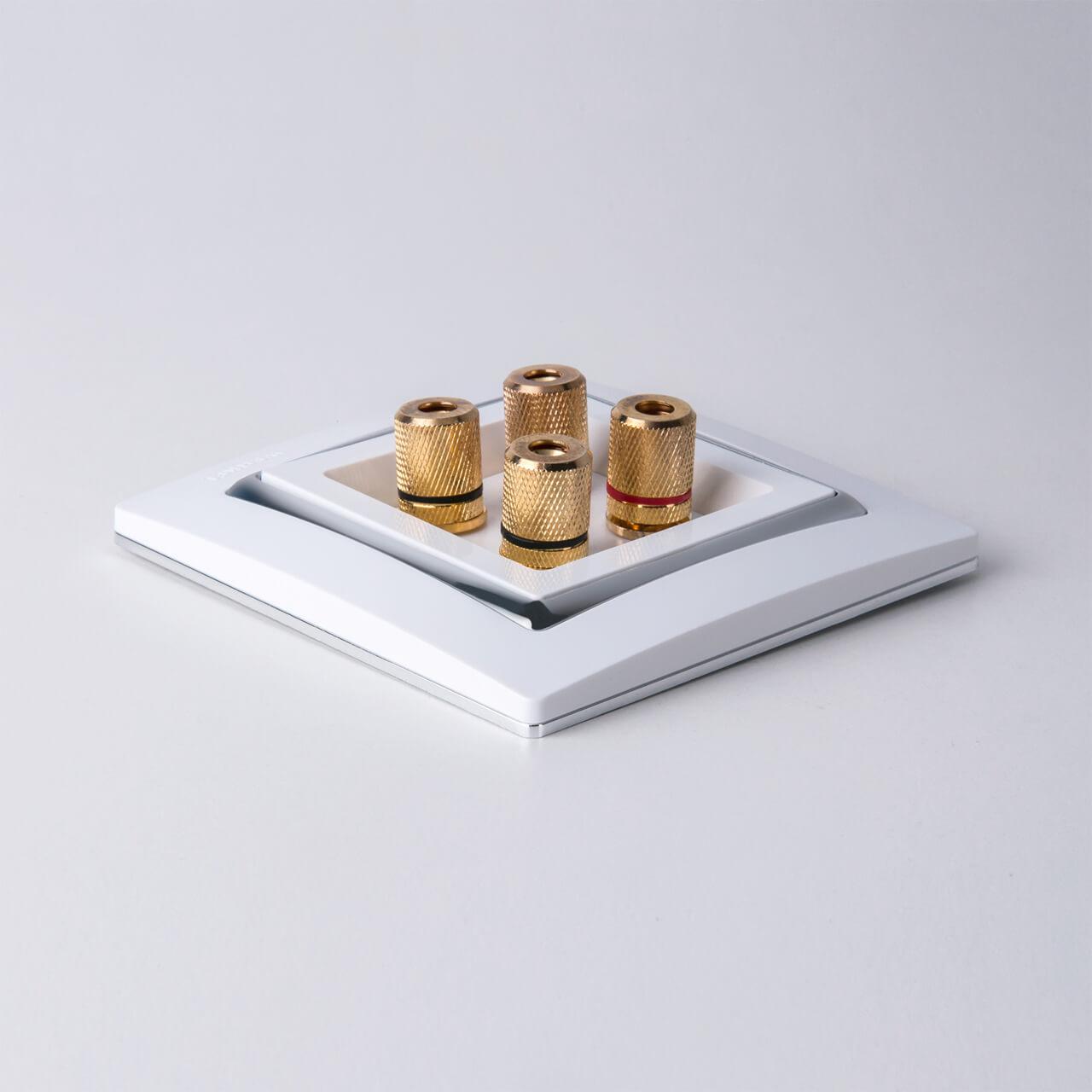 рамка на 1 пост werkel snabb белый/хром w0011901 4690389160677