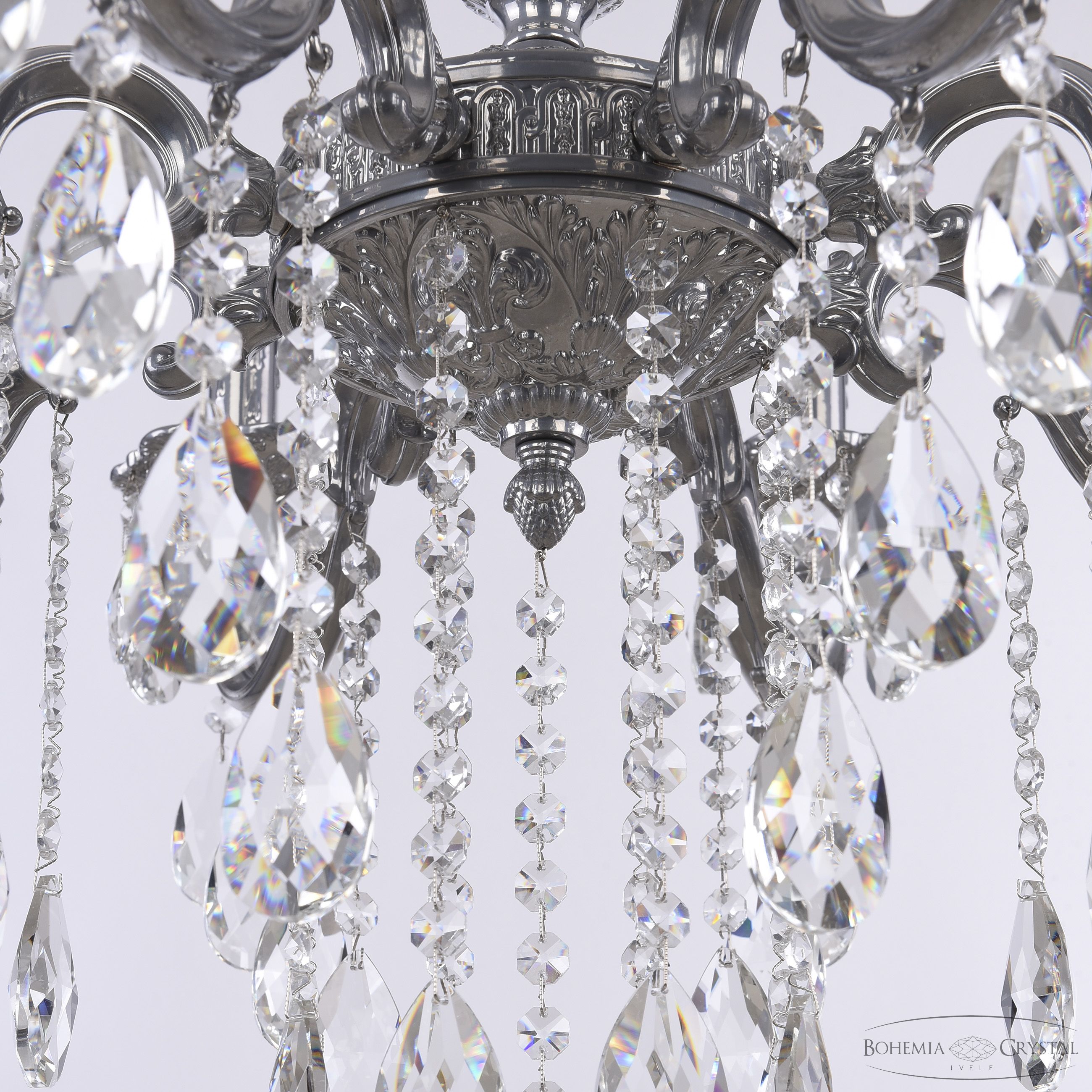 подвесная люстра bohemia ivele crystal al78101/8/210 b cg
