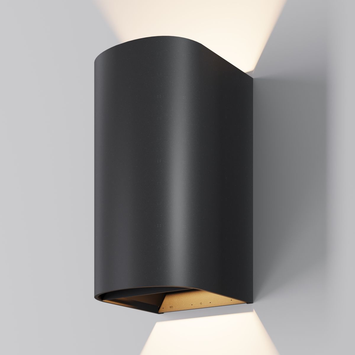 уличный настенный светильник maytoni drape o526wl-l20b3k