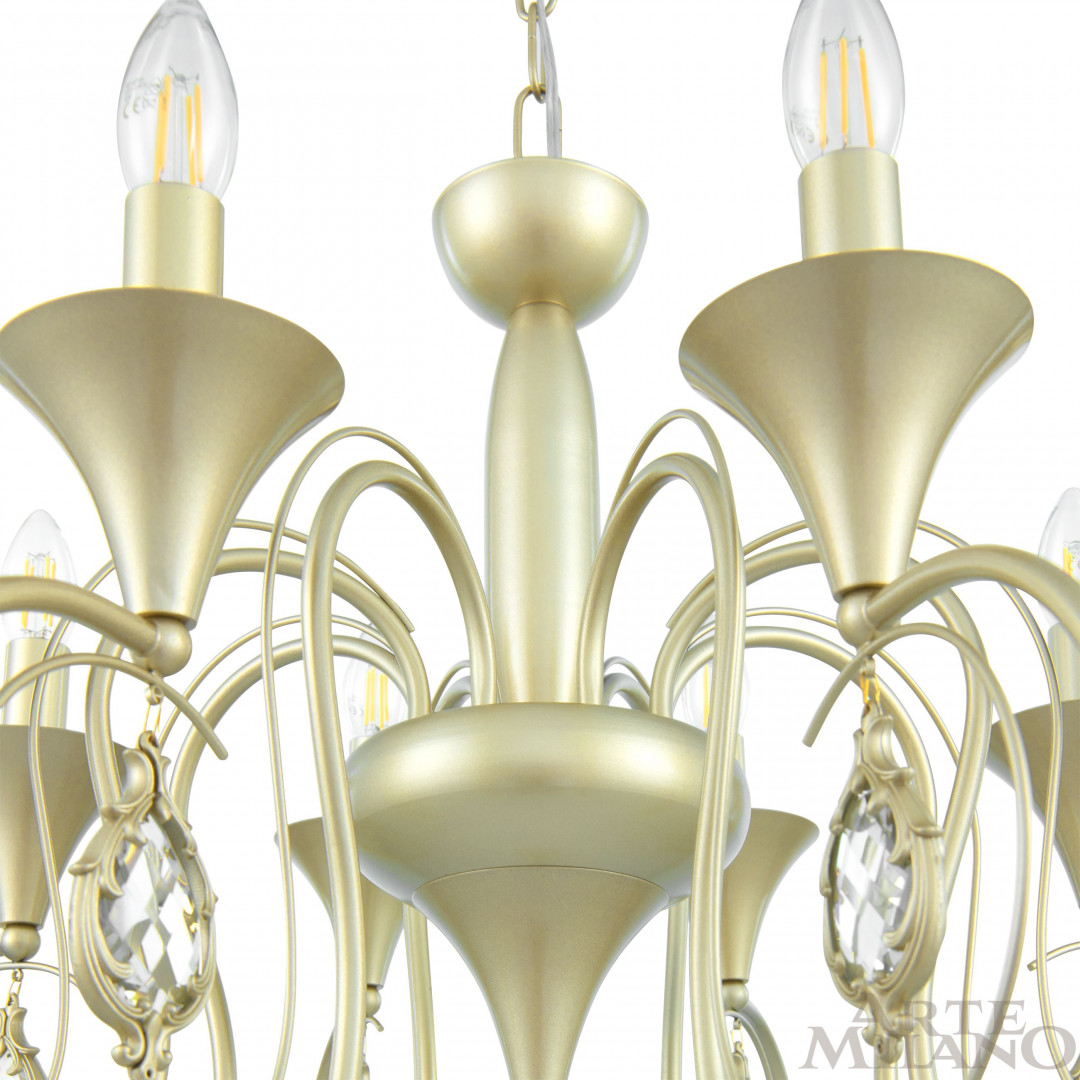 подвесная люстра arte milano 349920/8 cg