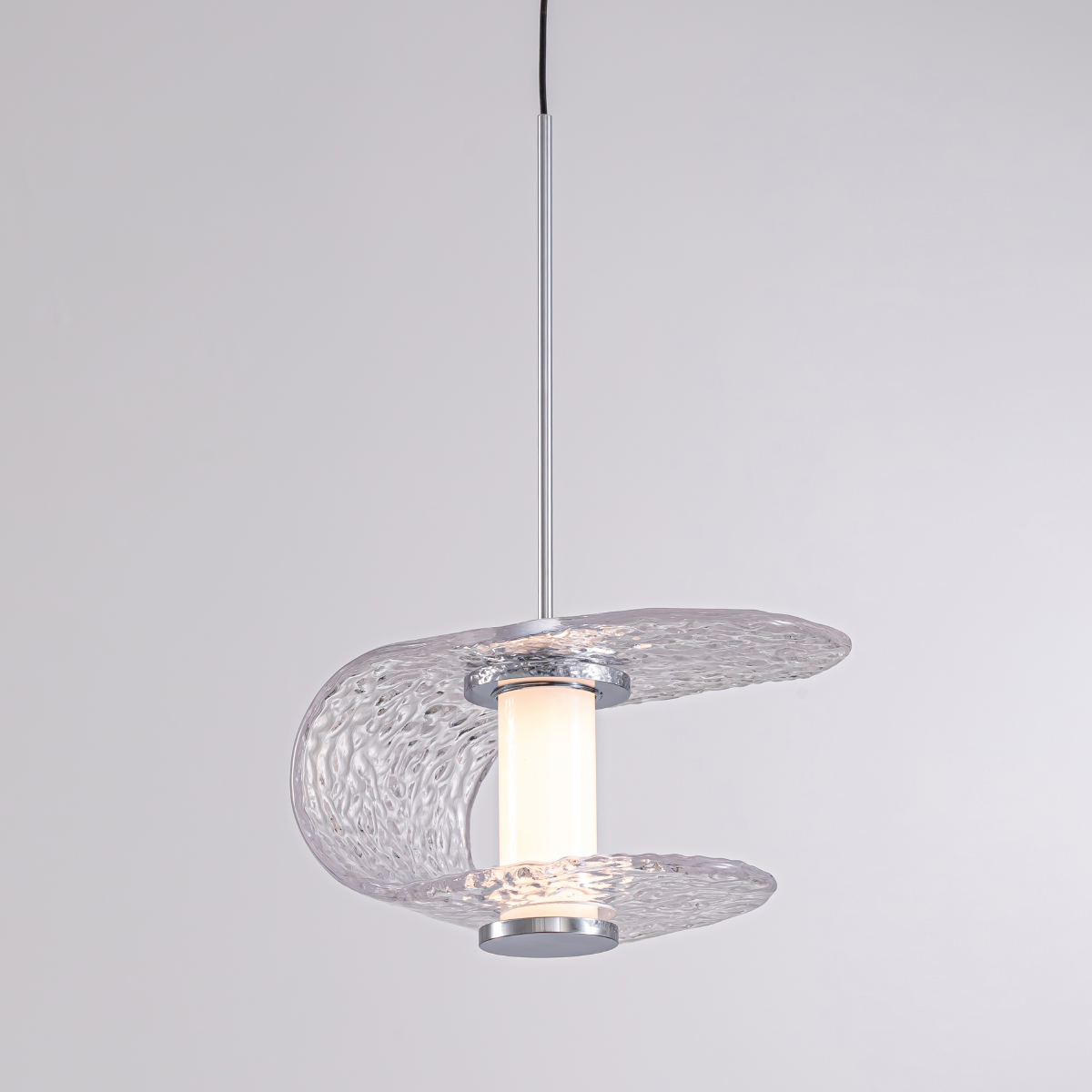 подвесной светильник delight collection md24020901-1a chrome/clear