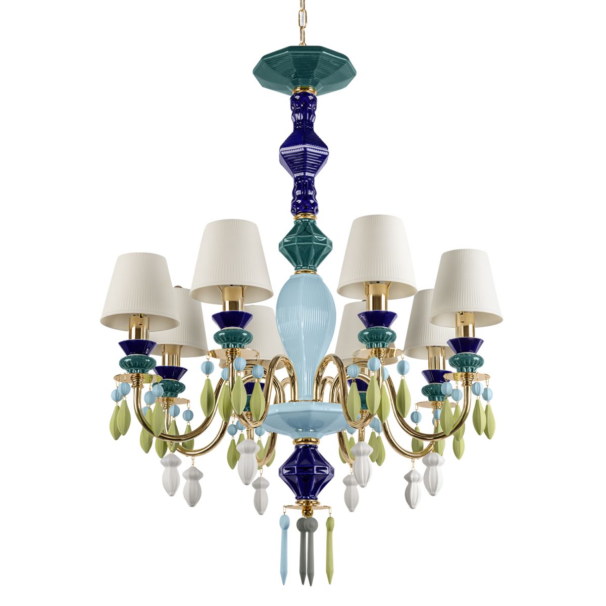 подвесная люстра loft it grace 10203/8 green
