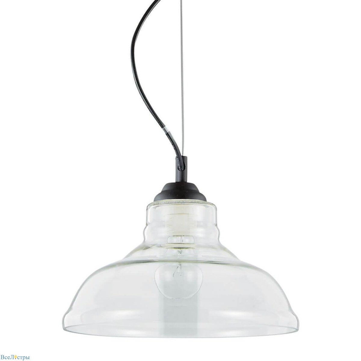 подвесной светильник ideal lux bistro sp1 plate trasparente 112336