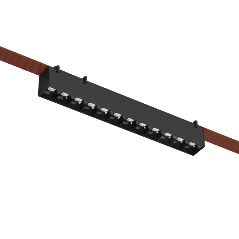 трековый однофазный светильник denkirs belty grill dk5670-bk