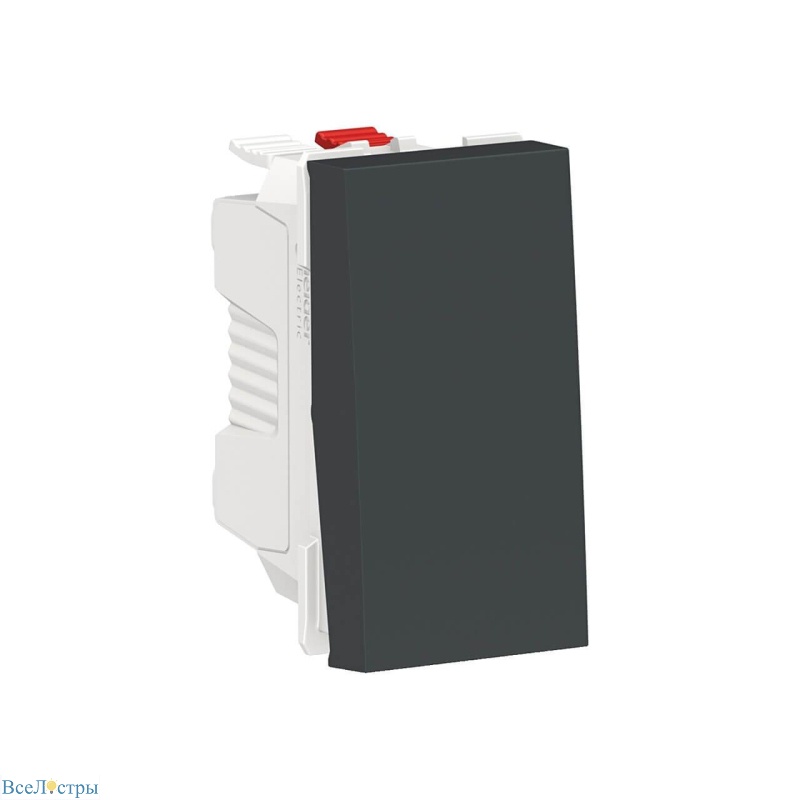 выключатель одноклавишный schneider electric unica new modular nu310654