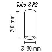 потолочный светильник topdecor tubo8 p2 17