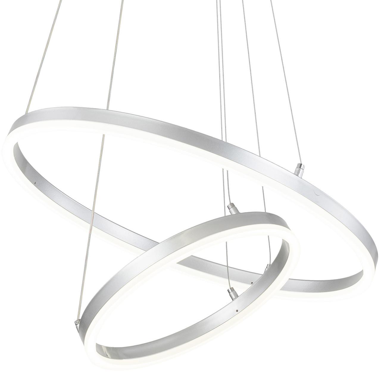 подвесной светодиодный светильник escada void 10254/2led silver app
