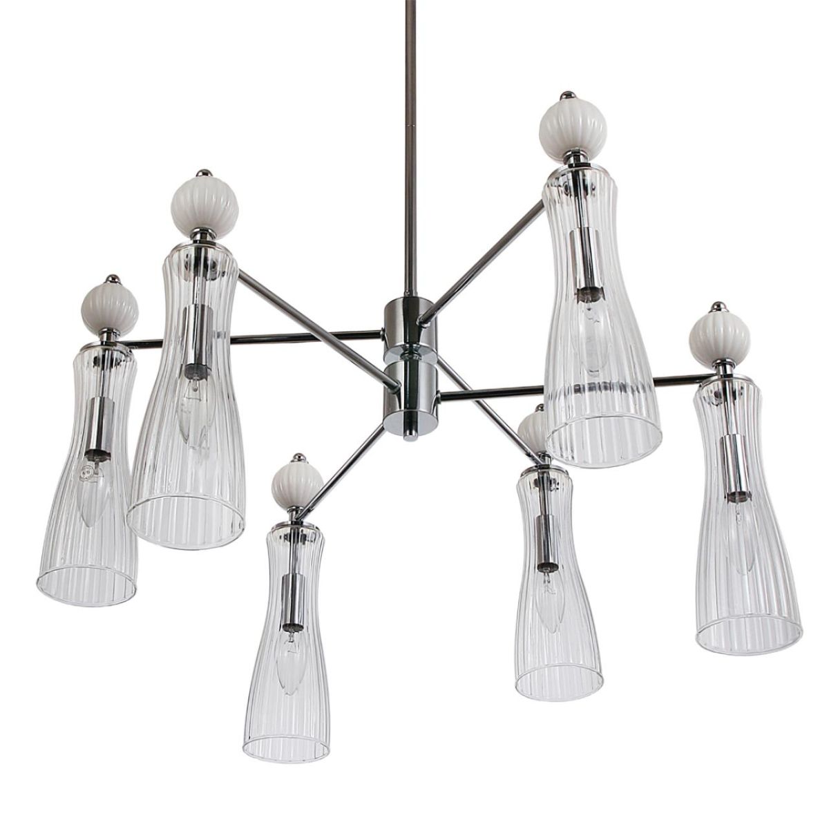 люстра на штанге lumion neoclassi emily 8268/6